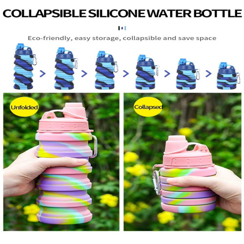 Portable Retractable Travel Bpa Free Outdoor 500Ml Water Bottle Sport Foldable Collapsible Silicone Water Bottle | Products | B Bazar | A Big Online Market Place and Reseller Platform in Bangladesh