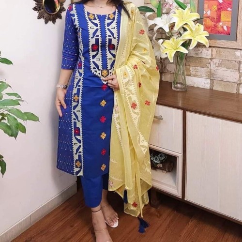 New Gujrati Screen Print Three piece-16 | Products | B Bazar | A Big Online Market Place and Reseller Platform in Bangladesh