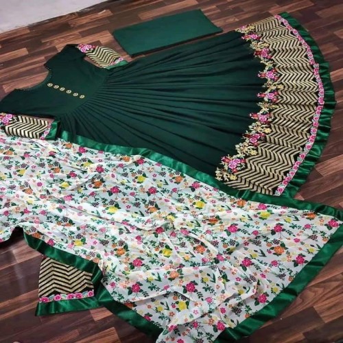 Semi-Stitched Georgette Embroidery Party Dress02 | Products | B Bazar | A Big Online Market Place and Reseller Platform in Bangladesh