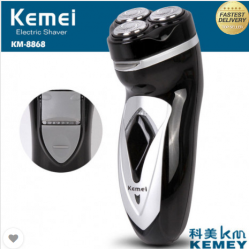 KM-8868 Kemei Triple Blades Rechargeable Shaver