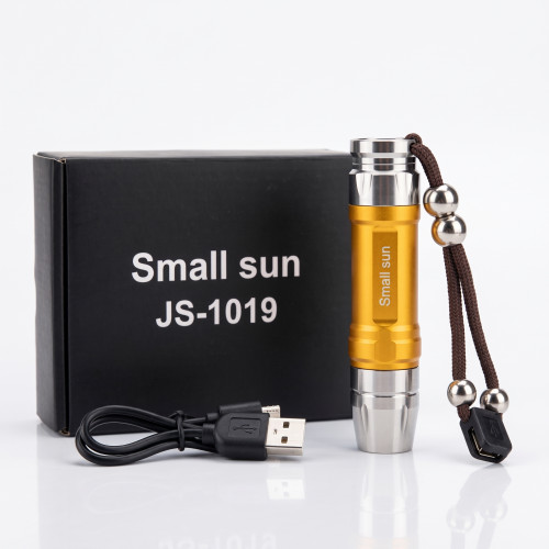 Small Sun JS 1019 Portable USB Rechargeable Mini LED Torch Light Pocket Flashlight with Lanyard | Products | B Bazar | A Big Online Market Place and Reseller Platform in Bangladesh