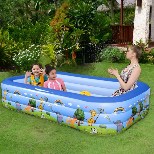 Inflatable Family Fun Pool For Outdoor Use