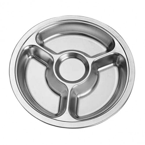 Stainless Steel Sectioned Food Serving Tray for School Canteen & Kitchen | Products | B Bazar | A Big Online Market Place and Reseller Platform in Bangladesh