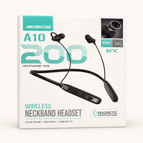 Mobicom A10 200 Hours Bluetooth Neckband | Products | B Bazar | A Big Online Market Place and Reseller Platform in Bangladesh