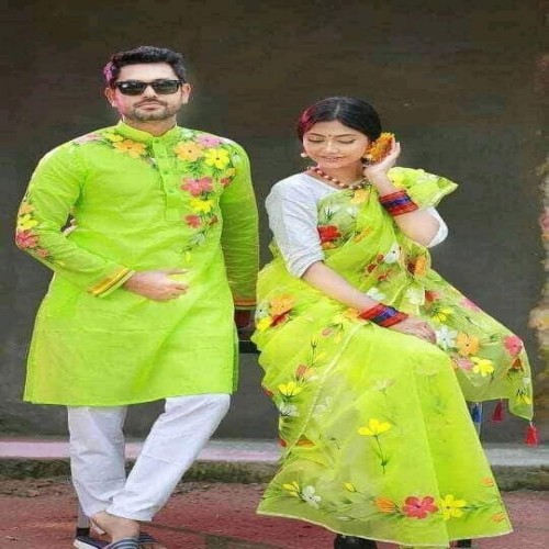 Hand Print Couple Dress-03 | Products | B Bazar | A Big Online Market Place and Reseller Platform in Bangladesh