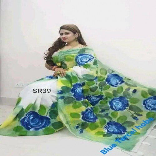 Half Silk Hand Print Sharee-17 | Products | B Bazar | A Big Online Market Place and Reseller Platform in Bangladesh