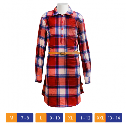 Older Girls Flannel Long Shirt   Red Chequer | Products | B Bazar | A Big Online Market Place and Reseller Platform in Bangladesh