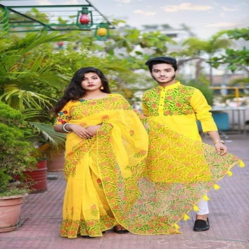 New Design Block Print Couple Dress 005 | Products | B Bazar | A Big Online Market Place and Reseller Platform in Bangladesh