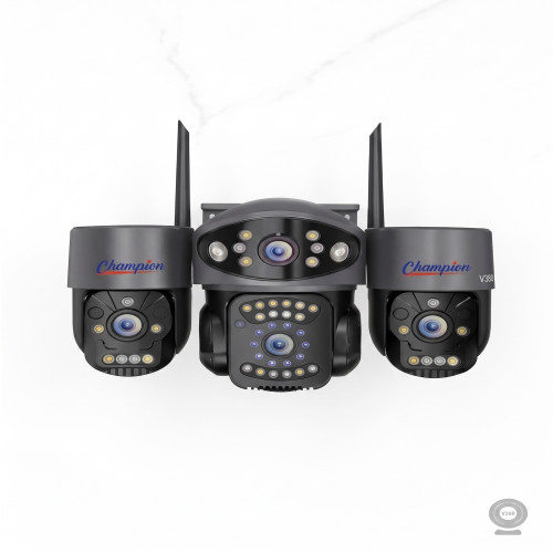 Champion V380 Pro 4-Lens (3+1) AI Outdoor WiFi PTZ Security Camera (Quad Lens, HD Color Night Vision & Two-Way Audio) | Products | B Bazar | A Big Online Market Place and Reseller Platform in Bangladesh