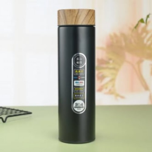 Wooden Cap Insulated Thermos Stainless Steel Double Layer Vacuum Flask 500ml | Products | B Bazar | A Big Online Market Place and Reseller Platform in Bangladesh