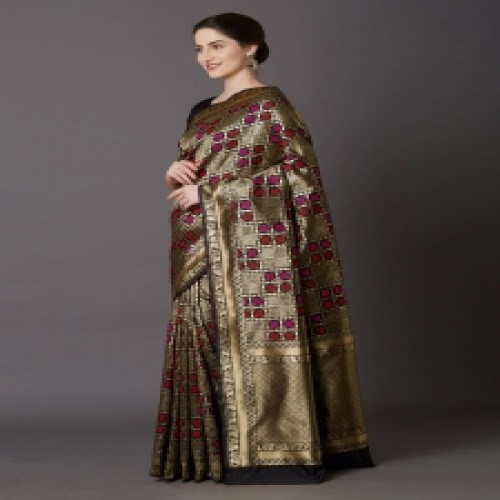 Latest Designed Luxury Exclusive Printed Silk Saree With Blouse Piece For Women-70 | Products | B Bazar | A Big Online Market Place and Reseller Platform in Bangladesh