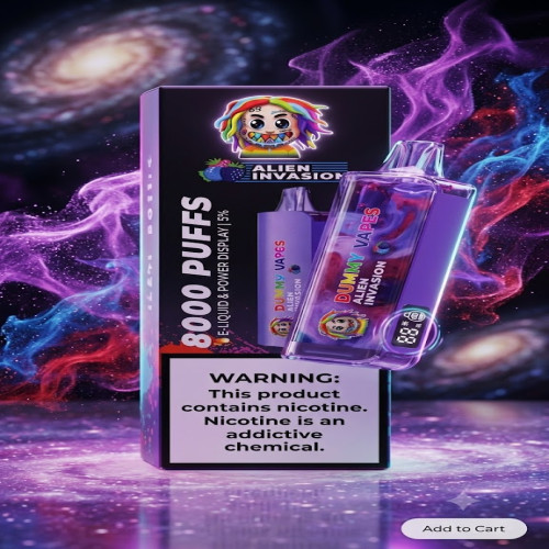 Dummy Vapes Alien Invasion 8000 Puffs Disposable Vape - 5% Nicotine with Smart Display | Products | B Bazar | A Big Online Market Place and Reseller Platform in Bangladesh