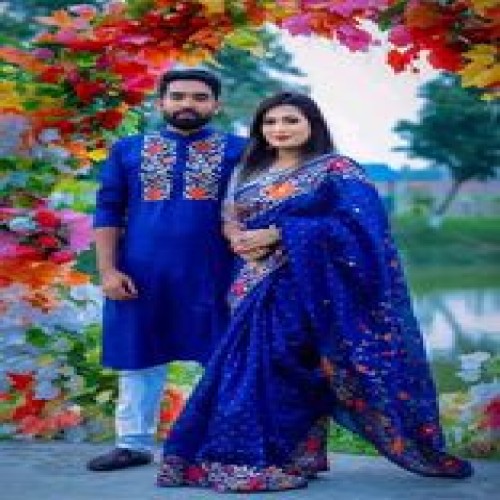 New Design Block Print Couple Dress 0013 | Products | B Bazar | A Big Online Market Place and Reseller Platform in Bangladesh
