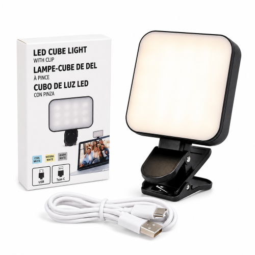 LED Cube Fill Light with Clip – USB Type-C Portable Video Light | Products | B Bazar | A Big Online Market Place and Reseller Platform in Bangladesh