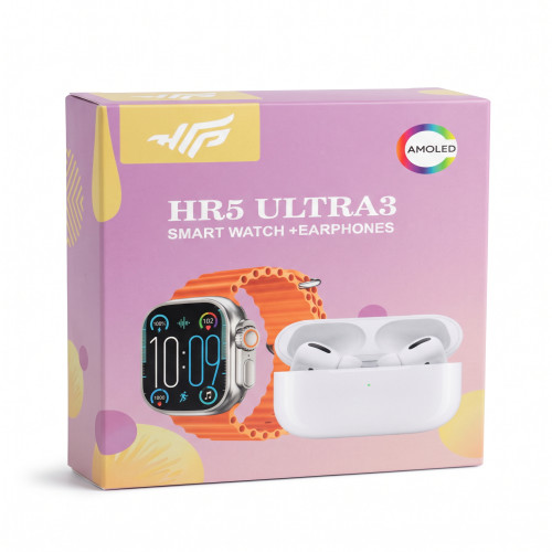HR5 ULTRA3 AMOLED Smart Watch + Wireless Earbuds Combo Set | Products | B Bazar | A Big Online Market Place and Reseller Platform in Bangladesh