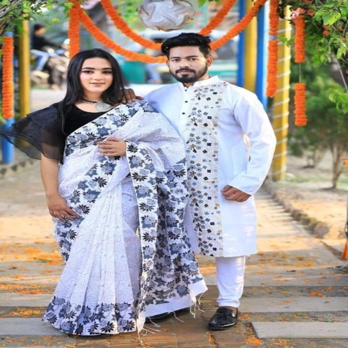 New Design Block Print Couple Dress 0011 | Products | B Bazar | A Big Online Market Place and Reseller Platform in Bangladesh