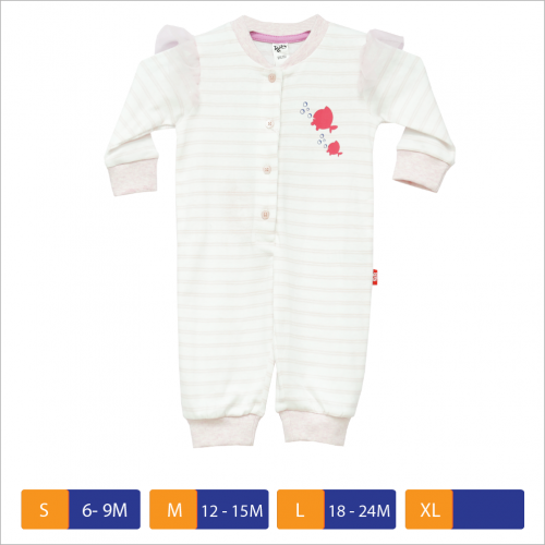 Baby Girls Rib Romper Baby Pink Stripe | Products | B Bazar | A Big Online Market Place and Reseller Platform in Bangladesh