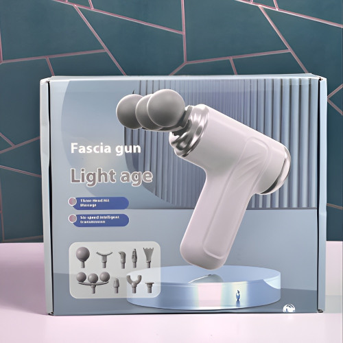 3-Head Fascia Gun Light Age/Deep Tissue Massage Gun