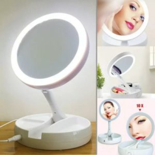 My Foldaway Mirror Led Makeup Double Sided Travel Mirror 10X Zoom