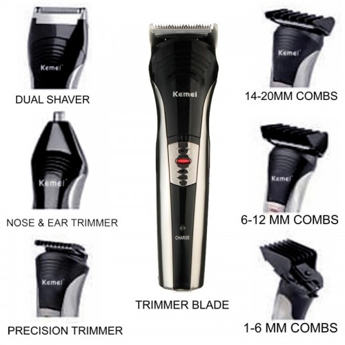 Kemei Km-590A 7-In-1 Multi-Function Rechargeable Trimmer