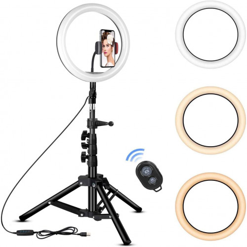 18-inch LED Ring Light & Temperature Control Full Set with Stand and Carry Bag