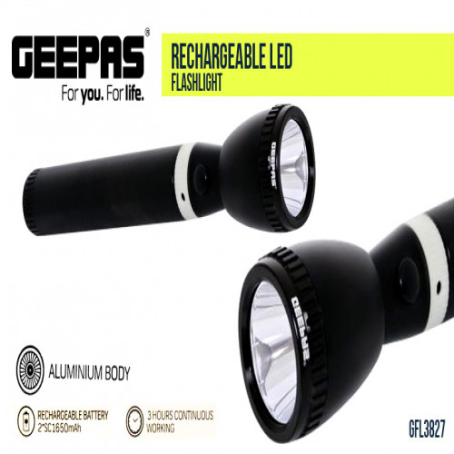 Geepas Original Dubai Rechargeable LED Torch Light GLF-3803