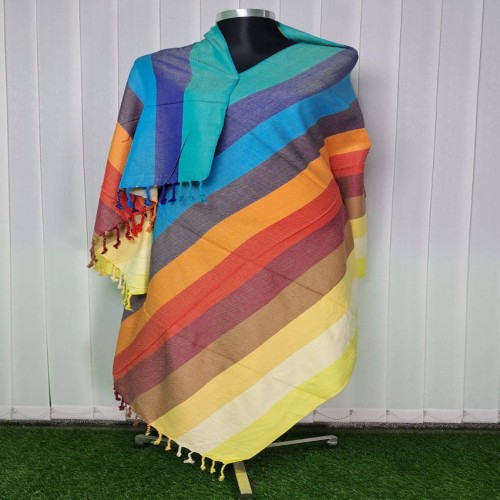 Arong rainbow biscoch shawl 01