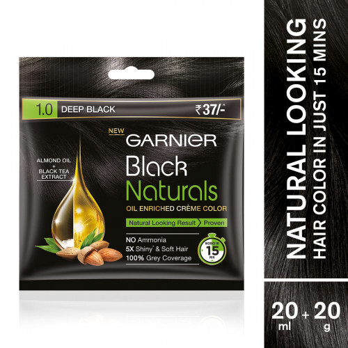 Garnier Black Naturals Oil Enriched Cream Hair Colour