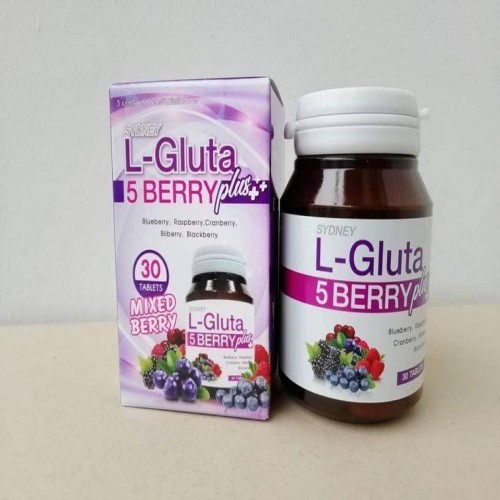 Complément Glutathion L-Gluta 5 Berry – Pour éclaircir La Peau, Réduire Taches Et Taches De Rousseur