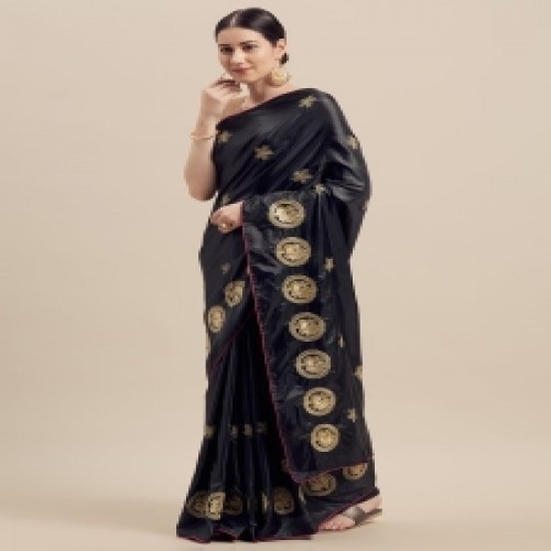 Latest Designed Luxury Exclusive Printed Silk Saree With Blouse Piece For Women-50