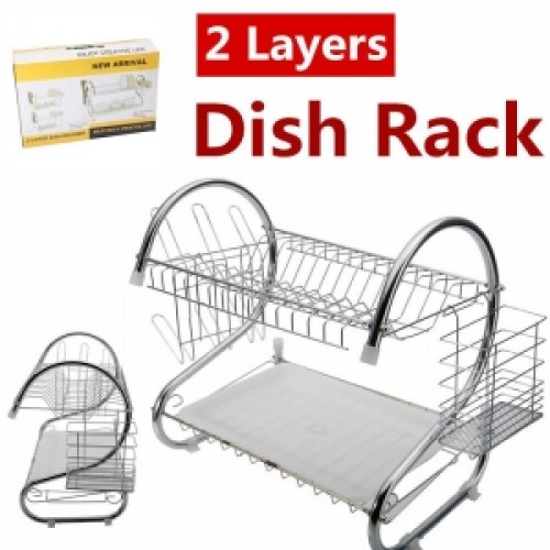 2-Layer Dish Drainer Drying