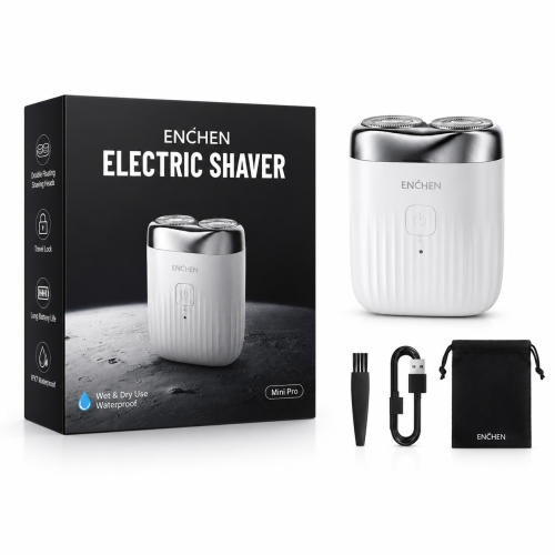 ENCHEN Mini Pro Electric Shaver Dual Rotary Head Type-C Rechargeable | Products | B Bazar | A Big Online Market Place and Reseller Platform in Bangladesh