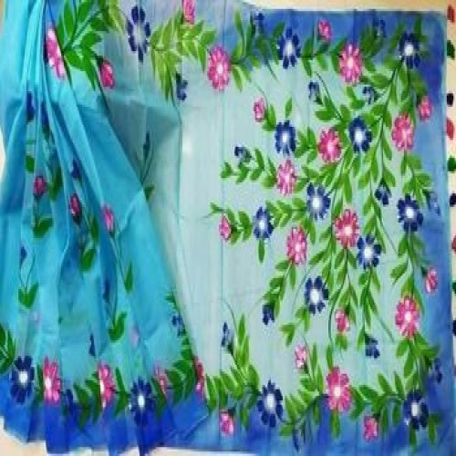 Hand print Half silk single sharee 16 | Products | B Bazar | A Big Online Market Place and Reseller Platform in Bangladesh