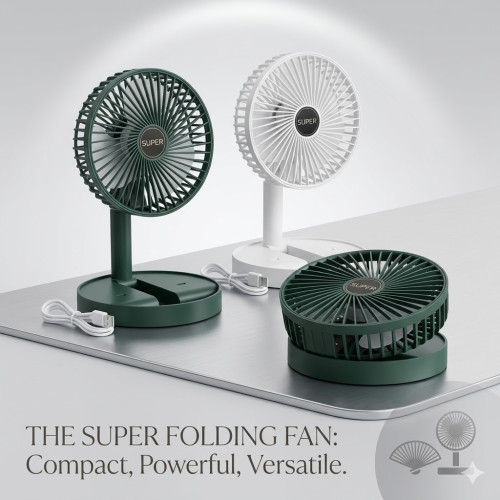 Rechargeable Supper  Mini Foldable Fan | Products | B Bazar | A Big Online Market Place and Reseller Platform in Bangladesh