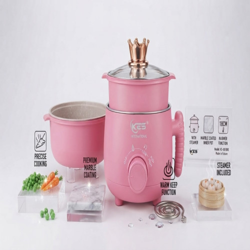 KES Multi-Purpose Cooker 18CM with Steamer & Marble Coated Inner Pot (KS-0010SE) | Products | B Bazar | A Big Online Market Place and Reseller Platform in Bangladesh