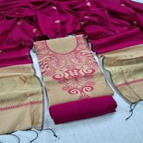 Half silk jamdani mina kari work three pcs 4 | Products | B Bazar | A Big Online Market Place and Reseller Platform in Bangladesh