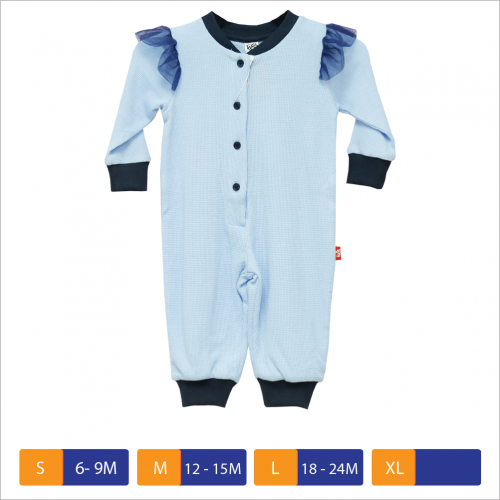 Baby Girls Waffle Romper Sky Blue | Products | B Bazar | A Big Online Market Place and Reseller Platform in Bangladesh