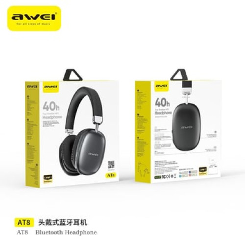 Awei AT8 Wireless Overhead Earphone 40hour Music Playtime | Products | B Bazar | A Big Online Market Place and Reseller Platform in Bangladesh