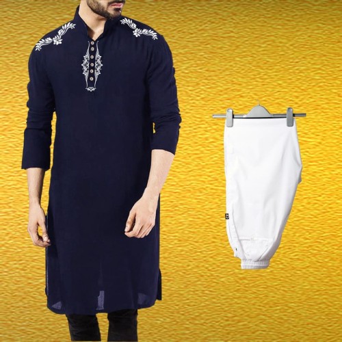 Semi Long Lilen Print Punjabi Pajama-02 | Products | B Bazar | A Big Online Market Place and Reseller Platform in Bangladesh