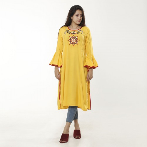 One Piece Readymade Linen Kurti For Woman 57 | Products | B Bazar | A Big Online Market Place and Reseller Platform in Bangladesh