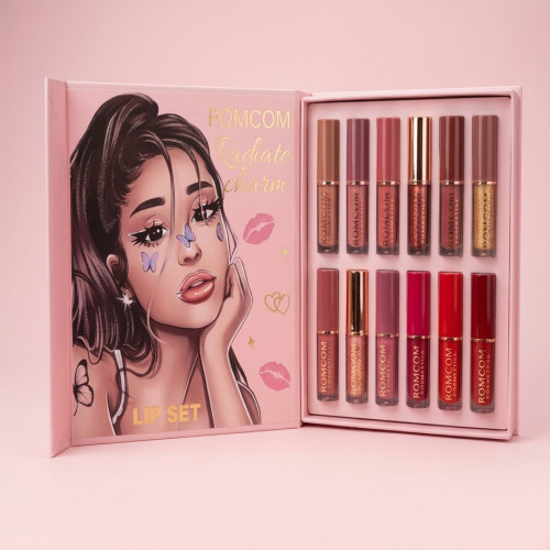 ROMCOM Radiate Charm Lip Set - Premium Long-Lasting Lip Combo Box | Products | B Bazar | A Big Online Market Place and Reseller Platform in Bangladesh