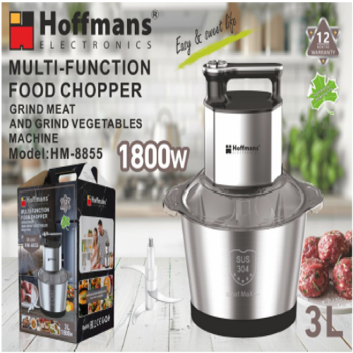 HOFFMANS HM-8855 ELECTRIC CHOPPER 3L | Products | B Bazar | A Big Online Market Place and Reseller Platform in Bangladesh
