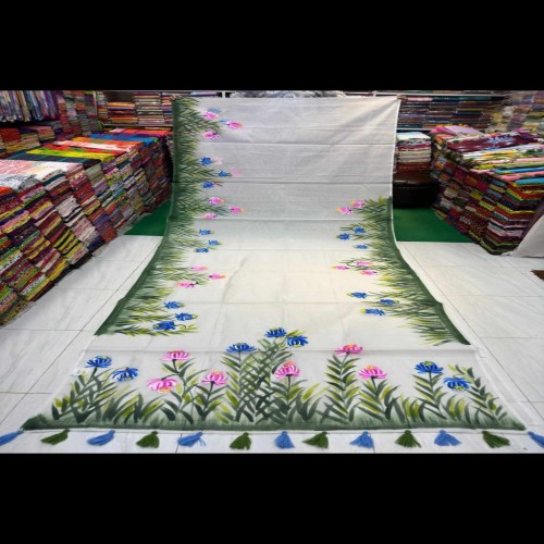 Hand print Half silk single sharee 18 | Products | B Bazar | A Big Online Market Place and Reseller Platform in Bangladesh