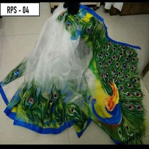 Hand print Half silk single sharee 35 | Products | B Bazar | A Big Online Market Place and Reseller Platform in Bangladesh