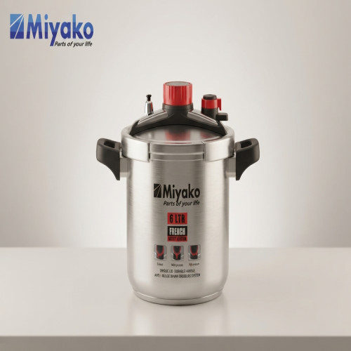 Miyako APC-60F 6 LTR French Safety Induction Pressure Cooker | Products | B Bazar | A Big Online Market Place and Reseller Platform in Bangladesh