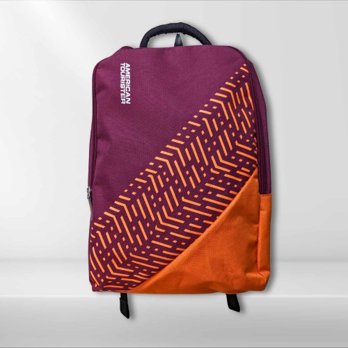 American Tourister Backpack Orange Stripe | Products | B Bazar | A Big Online Market Place and Reseller Platform in Bangladesh