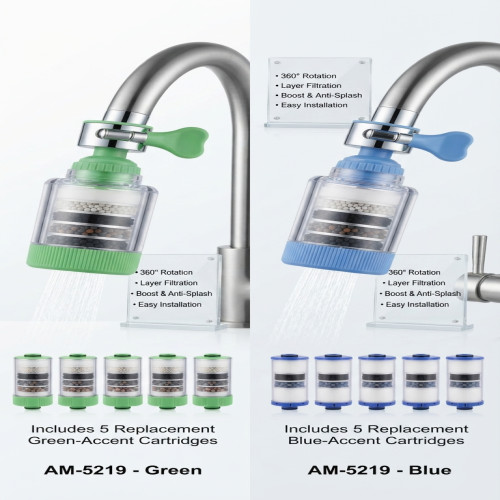 360° Rotating Tap Water Filter with 5 Filter Cartridges - Water Purifying Faucet Extender | Products | B Bazar | A Big Online Market Place and Reseller Platform in Bangladesh