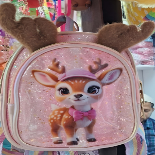 3D Cartoon Deer Design Children's Mini Backpack | Products | B Bazar | A Big Online Market Place and Reseller Platform in Bangladesh