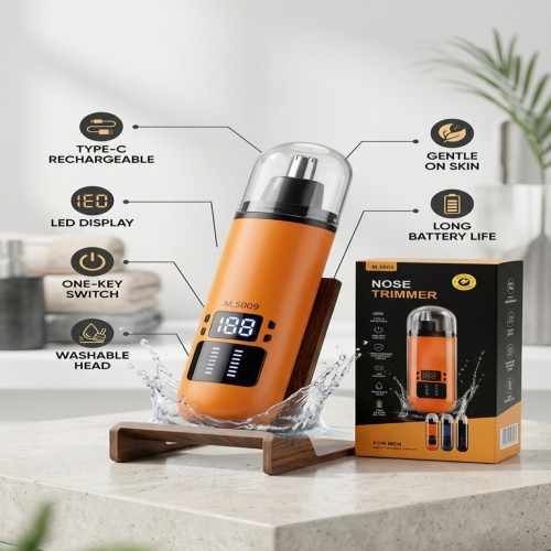 M.5009 Professional Nose Trimmer for Men - Type-C Rechargeable with LED Display | Products | B Bazar | A Big Online Market Place and Reseller Platform in Bangladesh