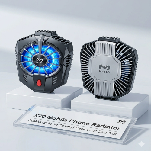 MEMO X20 RGB Mobile Gaming Cooler - Dual-Mode Active Cooling Semiconductor Phone Fan | Products | B Bazar | A Big Online Market Place and Reseller Platform in Bangladesh